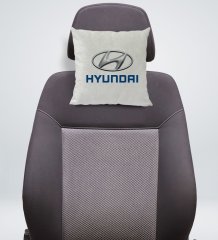 BK Gift Hyundai Tasarımlı Kare Araç Koltuk Yastığı-1