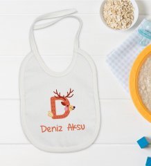 BK Kids Kişiye Özel Harfli Bebek Mama Önlüğü - Model 2
