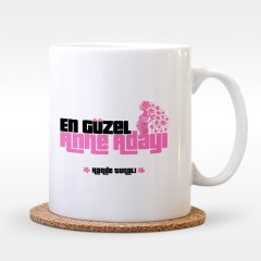 Kişiye Özel En Güzel Anne Adayı Tasarımlı Beyaz Kupa Bardak - 1