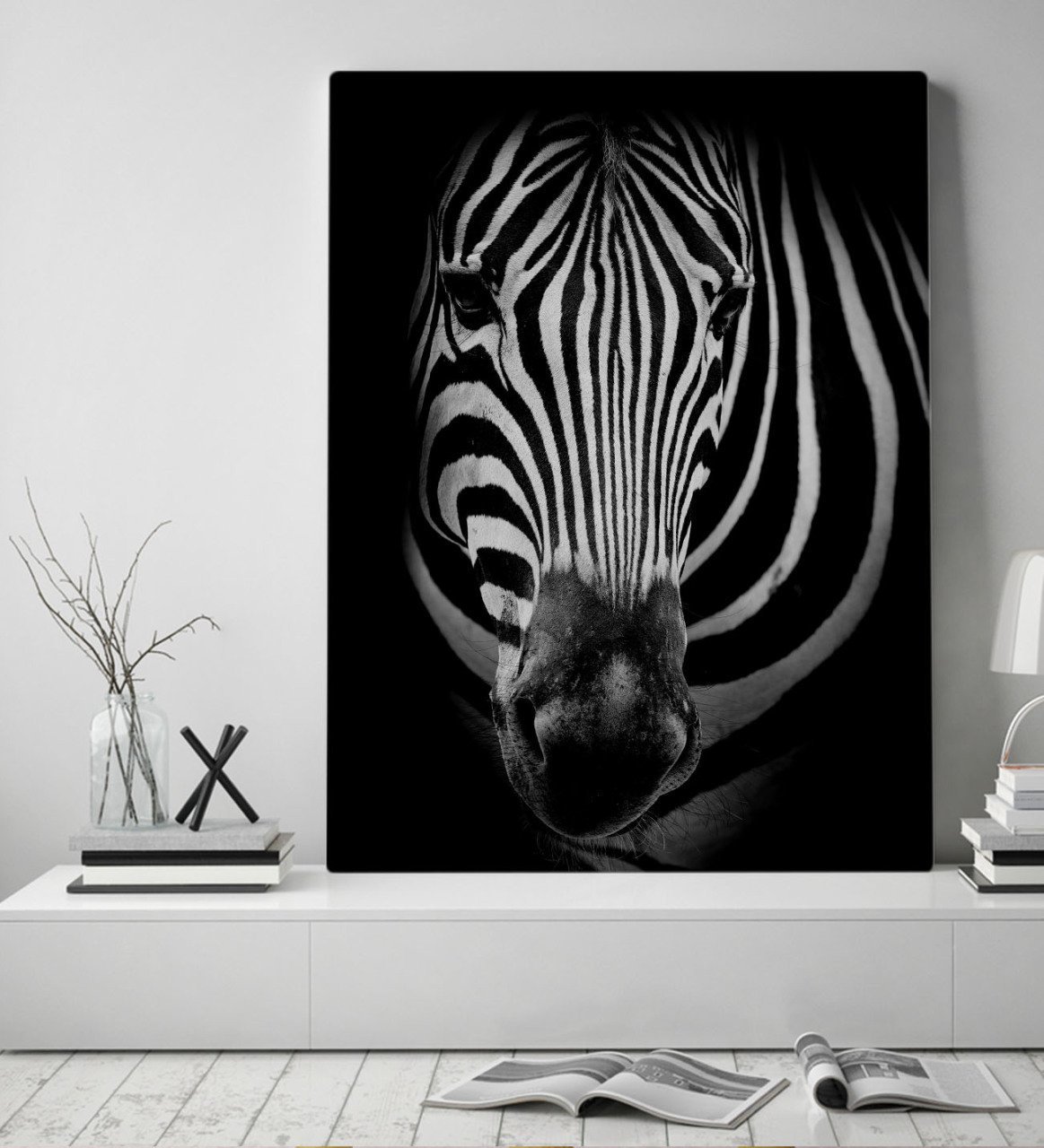 BK Home Zebra Tasarımlı Kanvas Tablo 50x70cm-1