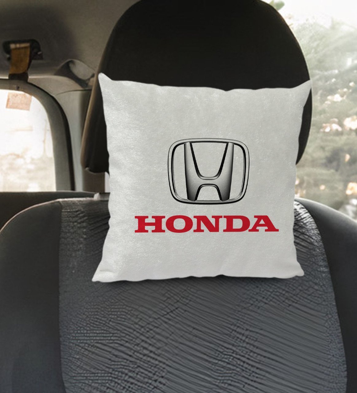 BK Gift Honda Tasarımlı Kare Araç Koltuk Yastığı-1