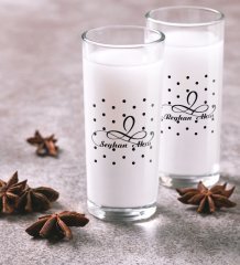 Kişiye Özel Renkli Baskılı İsimli İkili Rakı Bardağı Seti-4