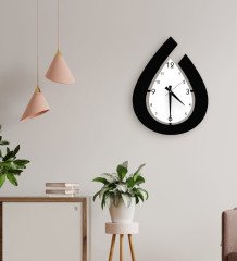 BK Home Dekoratif 45cm Ahşap Duvar Saati-1
