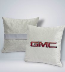 BK Gift GMC Tasarımlı Kare Araç Koltuk Yastığı-1