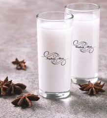 Kişiye Özel Renkli Baskılı İsimli İkili Rakı Bardağı Seti-3