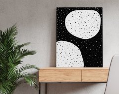 BK Home Dots & Spots Tasarımlı Kanvas Tablo 50x70cm-1