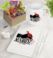 Kişiye Özel Senarist Nostaljik Lezzetler Defter Kalem Kupa Hediye Seti-1