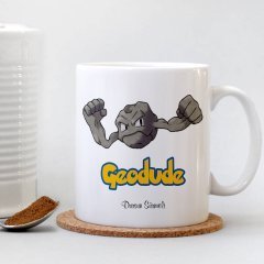 Kişiye Özel Pokemon Geodude Beyaz Kupa Bardak