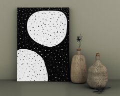 BK Home Dots & Spots Tasarımlı Kanvas Tablo 30x50cm-1