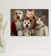 Evcil Dostlara Özel Portre Kanvas Tablo 30x50cm-24