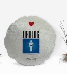 Kişiye Özel İsimli Ürolog Tasarımlı Dekoratif Kırlent Yastık-1