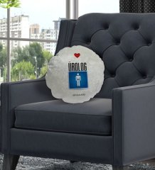 Kişiye Özel İsimli Ürolog Tasarımlı Dekoratif Kırlent Yastık-1