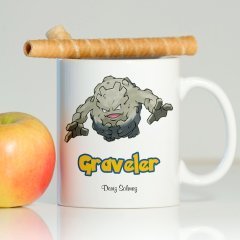 Kişiye Özel Pokemon Graveler Beyaz Kupa Bardak