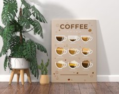BK Home Coffee Tasarımlı Kanvas Tablo 70x100cm-13