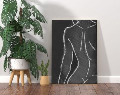 BK Home Don't Look Tasarımlı Kanvas Tablo 70x100cm-1