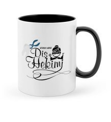 Kişiye Özel Mesleki Diş Hekimi Siyah Kupa Bardak - 2