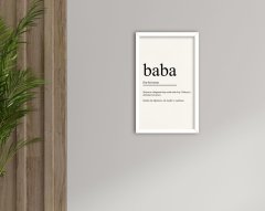 BK Home Godfather Baba Tasarımlı Dekoratif Ahşap Beyaz Çerçeveli Tablo-7