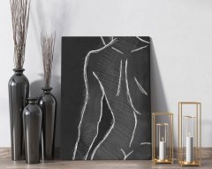 BK Home Don't Look Tasarımlı Kanvas Tablo 50x70cm-1