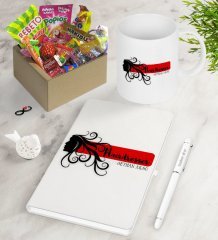 Kişiye Özel Saç Stilisti Nostaljik Lezzetler Defter Kalem Kupa Hediye Seti-2