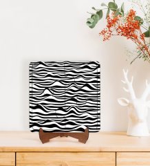 BK Gift Modern Art Tasarımlı Ahşap Standlı Puzzle Çerçeve-18
