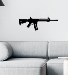 BK Gift Silah Tasarımlı Ahşap Duvar Süsü-52