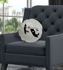 Kişiye Özel İsimli Tiyatro Sanatçısı Tasarımlı Dekoratif Kırlent Yastık-2