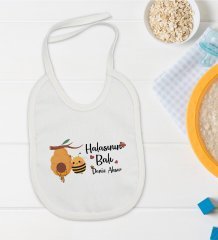 BK Kids Kişiye Özel Halasının Balı Tasarımlı Bebek Mama Önlüğü - Model 1