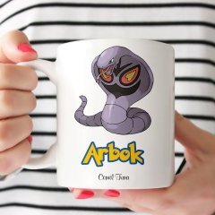 Kişiye Özel Pokemon Arbok Beyaz Kupa Bardak
