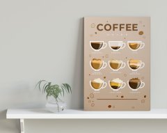 BK Home Coffee Tasarımlı Kanvas Tablo 30x50cm-13