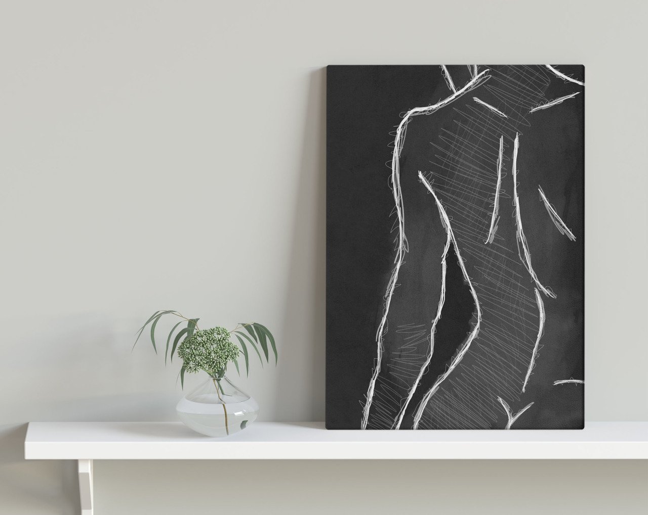 BK Home Don't Look Tasarımlı Kanvas Tablo 30x50cm-1