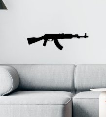 BK Gift Silah Tasarımlı Ahşap Duvar Süsü-51