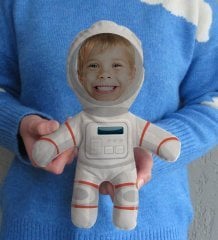 Kişiye Özel Fotoğraflı Çocuk Astronot Bebek Yastık