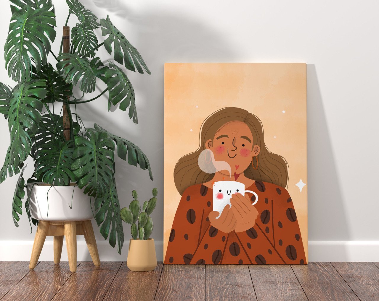 BK Home Coffee Tasarımlı Kanvas Tablo 70x100cm-12