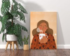 BK Home Coffee Tasarımlı Kanvas Tablo 70x100cm-12