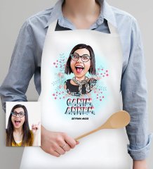 Kişiye Özel Canım Annem Karikatür Mutfak Önlüğü