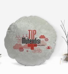 Kişiye Özel İsimli Tıp Mühendisi Tasarımlı Dekoratif Kırlent Yastık-1