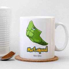 Kişiye Özel Pokemon Metapod Beyaz Kupa Bardak