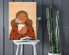 BK Home Coffee Tasarımlı Kanvas Tablo 50x70cm-12