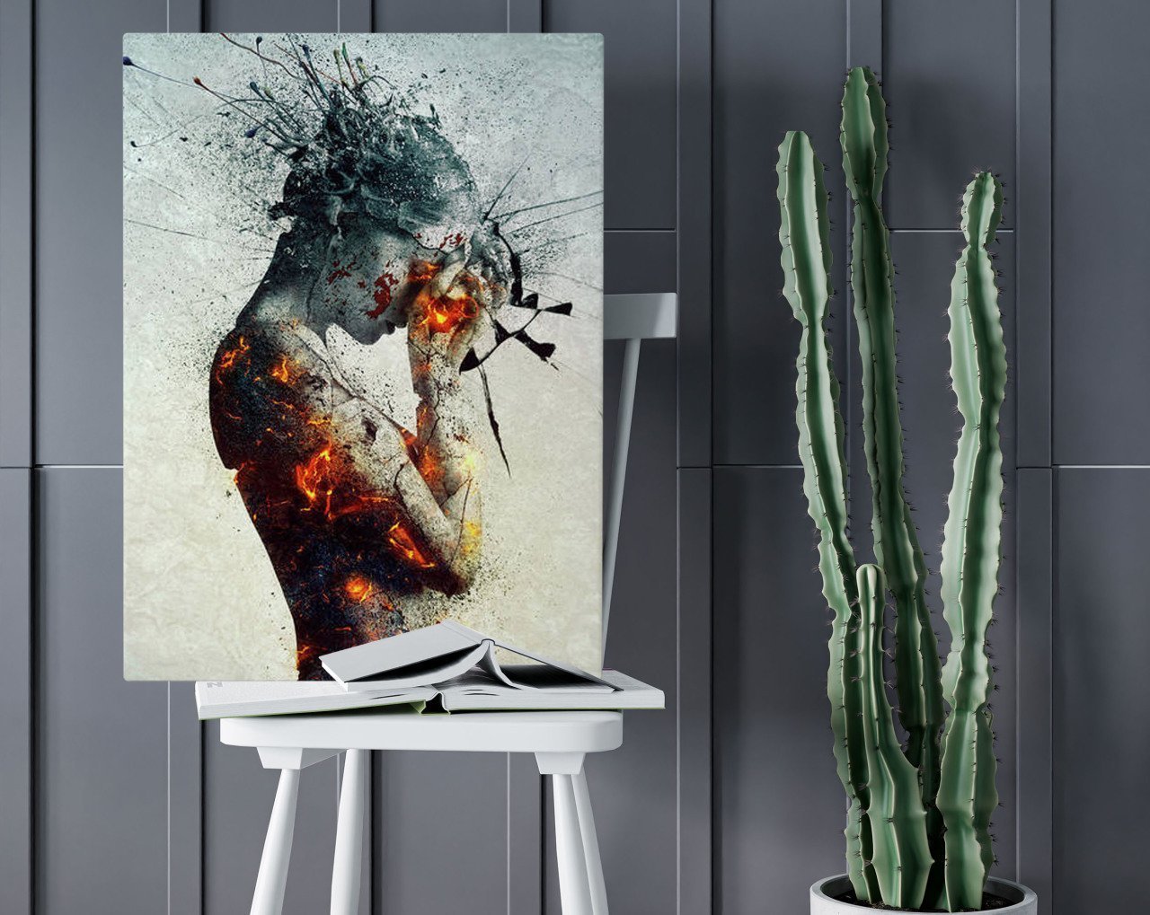 BK Home Deliberation Tasarımlı Kanvas Tablo 50x70cm-1