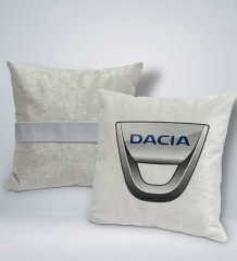 BK Gift Dacia Tasarımlı Kare Araç Koltuk Yastığı-1