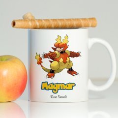 Kişiye Özel Pokemon Magmar Beyaz Kupa Bardak