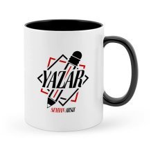 Kişiye Özel Mesleki Yazar Siyah Kupa Bardak - 3