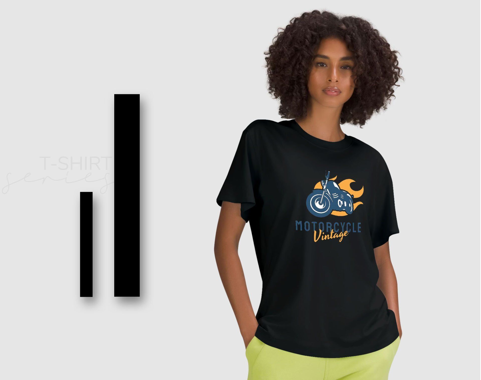 BK Gift Motorsiklet Tasarımlı Kadın Siyah T-shirt -16, Arkadaşa Hediye, Doğum Günü Hediyesi, Sevgili Hediyesi