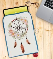 BK Gift Rüya Kapanı Tasarımlı Taşınabilir Koruyucu Tablet Kılıfı & Organizer Çanta - Mavi-1