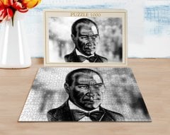 BK Home Karakalem Atatürk Tasarımlı 1000 Parça Profesyonel Puzzle-2