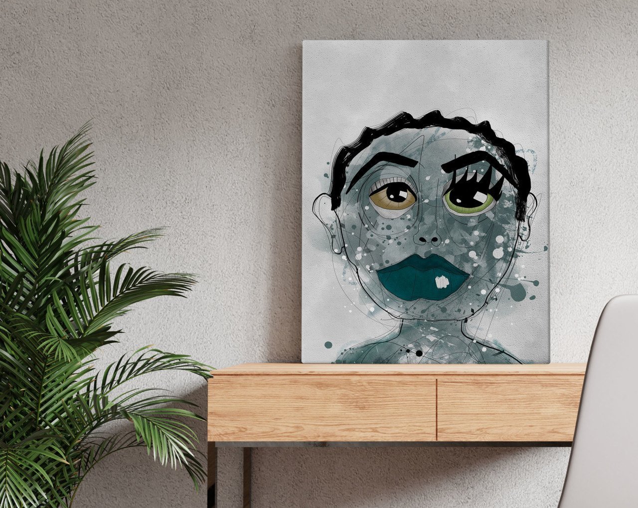 BK Home Corlina Tasarımlı Kanvas Tablo 50x70cm-1