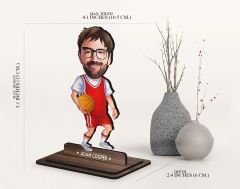 BK Gift Kişiye Özel Basketbol Karikatürlü Ahşap Biblo-5 , Arkadaşa Hediye , Sevgiliye Hediye, Kişiye Özel Biblolar
