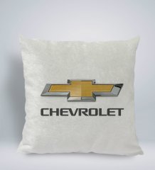 BK Gift Chevrolet Tasarımlı Kare Araç Koltuk Yastığı-1