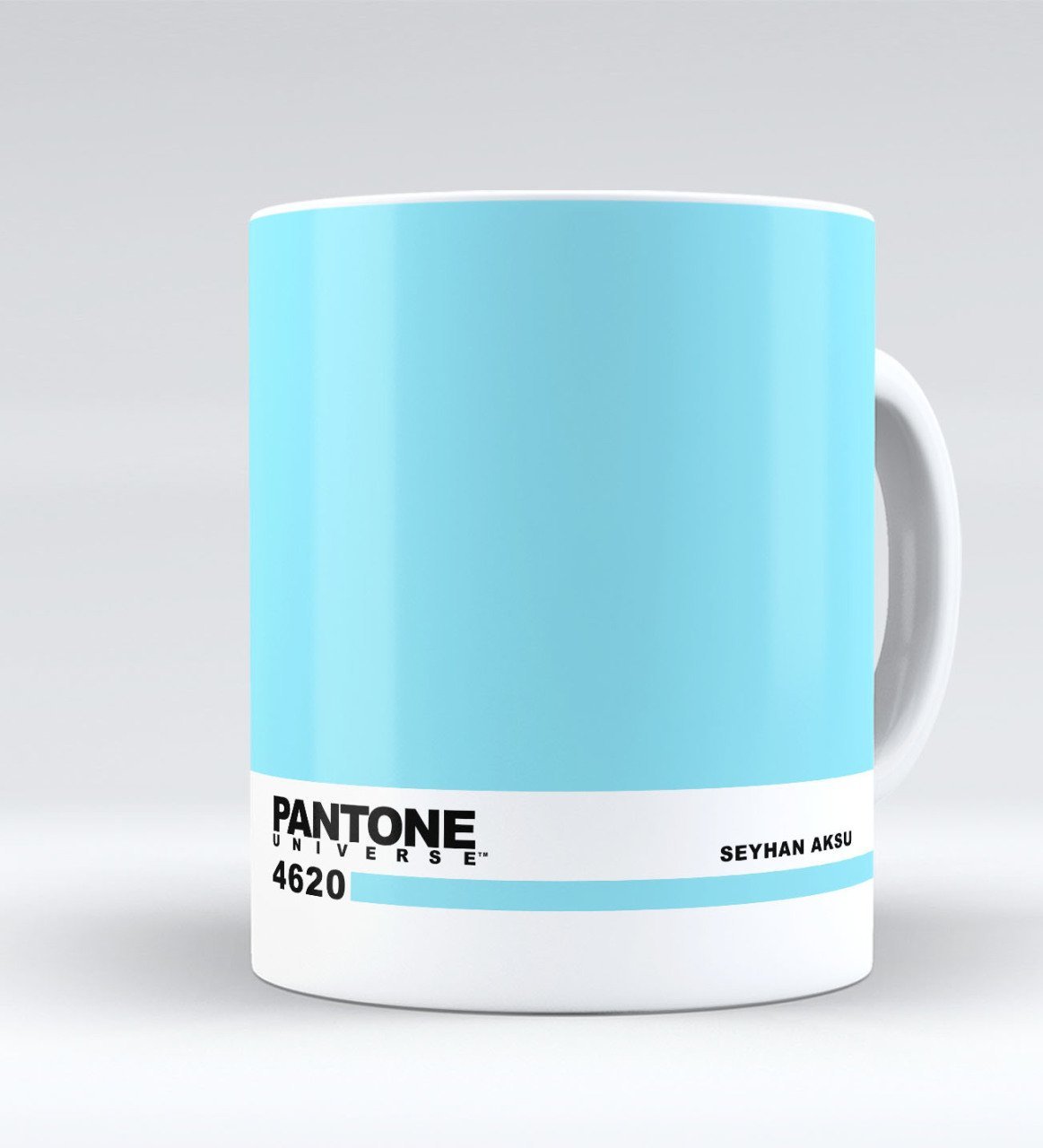 Kişiye Özel İsimli Pantone 4620 Beyaz Kupa Bardak