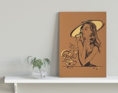 BK Home Coffee Tasarımlı Kanvas Tablo 30x50cm-11
